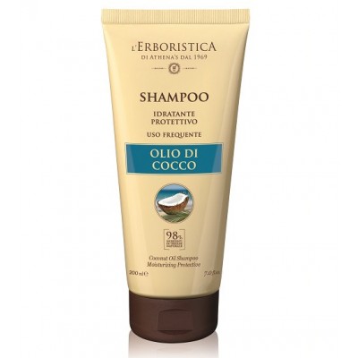 Athena's L'Erboristica Moisturising Protective Coconut Oil Shampoo 200 ml 