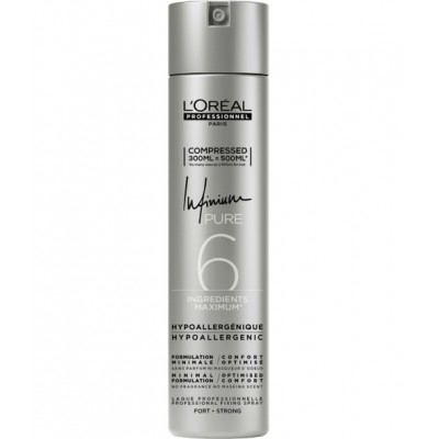 L'Oreal Professionnel Infinium Pure 6 Strong Fixing Spray Compressed 300ml = 500ml