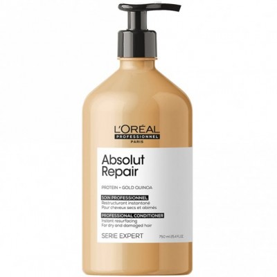 L'OREAL PROFESSIONNEL ABSOLUT REPAIR GOLD QUINOA + PROTEIN Instant Resurfacing Conditioner 750ml