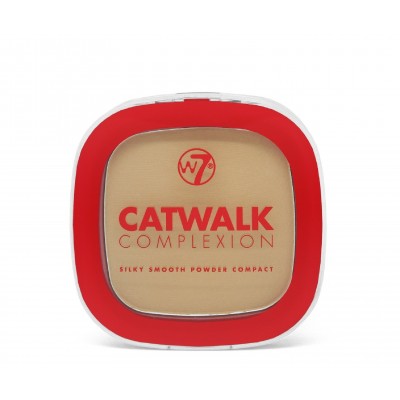 W7 CATWALK COMPLEXION SILKY SMOOTH POWDER COMPACT 7g