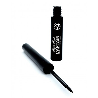 W7 EYELINER AYE AYE CAPTAIN LIQUID BLACK 5ml