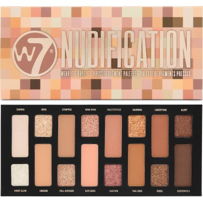 W7 NUDIFICATION PRESSED PIGMENT PALETTE